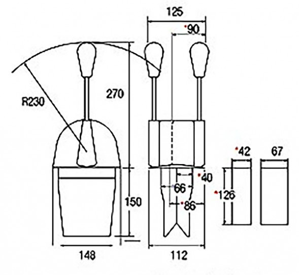 Привод дистанционного управления газом и реверсом  «NB Throttle», 1 рычаг газа (дросс. заслонки).