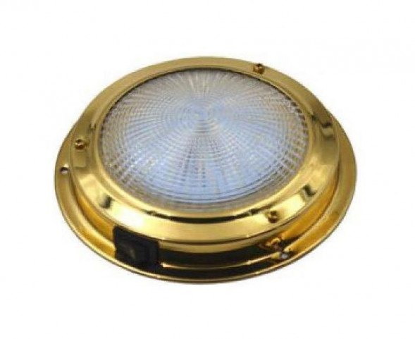 Светильник каютный светодиодный 12В, D168 мм, белый свет