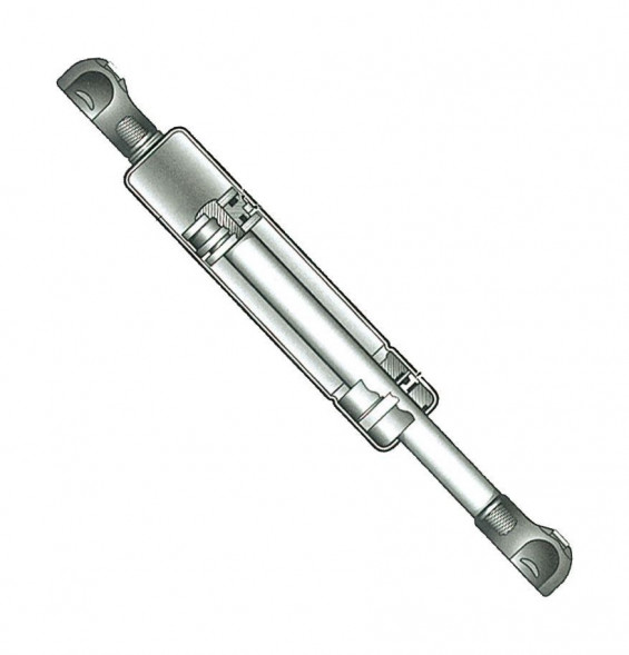 Газовая пружина из нержавеющей стали, 178-254 мм, усилие 14 кг