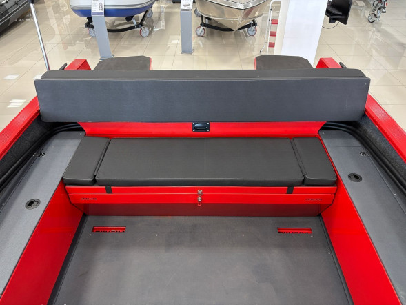 Моторная лодка, ТРИЕРА 490 FISH, красный с Suzuki DF90ATL