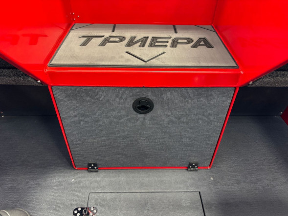 Моторная лодка, ТРИЕРА 490 FISH, красный с Suzuki DF90ATL