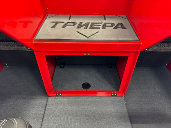 Моторная лодка, ТРИЕРА 490 FISH, красный с Suzuki DF90ATL