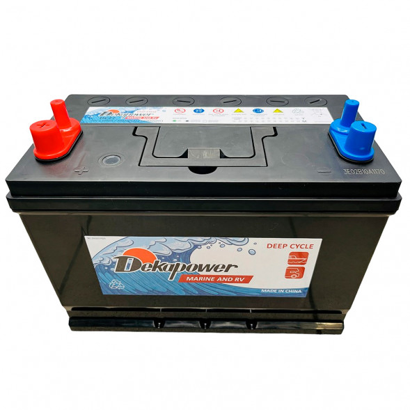 Аккумулятор лодочный DEKAPOWER Marine DC27, 100 Ач, 720А 12V, 305x171x226, (глубокого разряда)