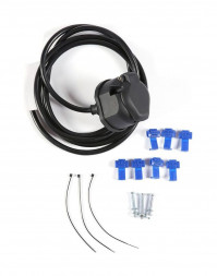 Розетка для прицепа, пластиковая, 13 контактов, с проводкой 2 м.