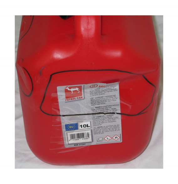Канистра для ГСМ пластиковая, 10 л, уценённая