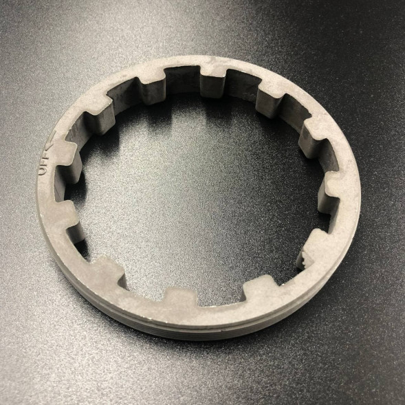 Гайка редуктора корончатая Yamaha 60-140, F40-100 (Omax) (2)