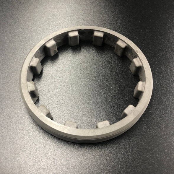 Гайка редуктора корончатая Yamaha 60-140, F40-100 (Omax) (2)