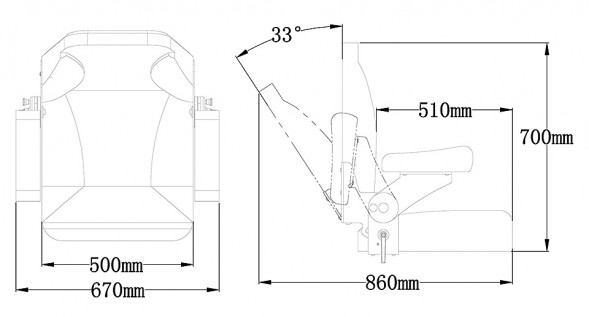 Кресло с подлокотниками и регулировкой наклона спинки, синий с белым
