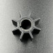 Крыльчатка помпы охлаждения Tohatsu 9.9-18/Mercury 9.9-18 (3LD-65021-0; 47-803748; 8M0135803) (KACAW