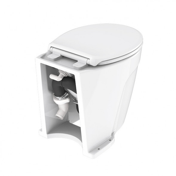 Унитаз судовой керамический Deluxe Flush 06 Series, 12В