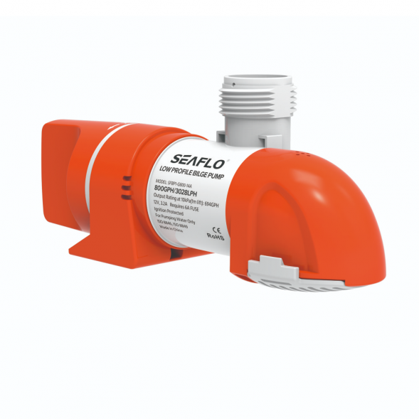Помпа водооткачивающая  автоматическая SeaFlo трюмная, 12V 800 галлон/час, патрубок 19/25/29 мм