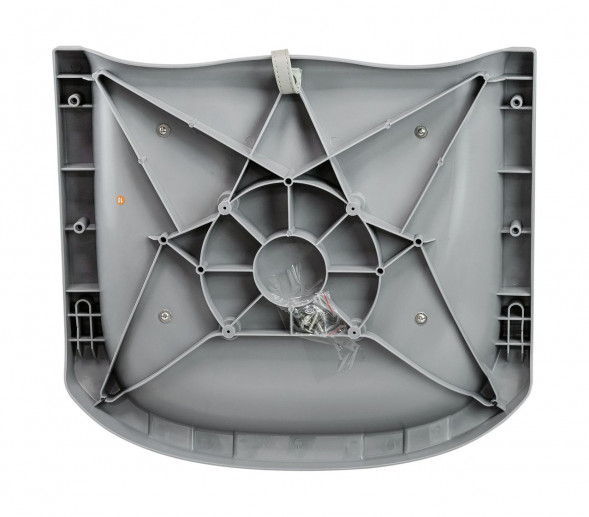 Кресло мягкое складное, обивка винил, цвет серый/угольный (упаковка из 2 шт.)