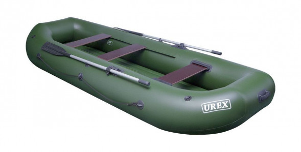Надувная лодка ПВХ UREX-35, НД, для сплава, зеленая