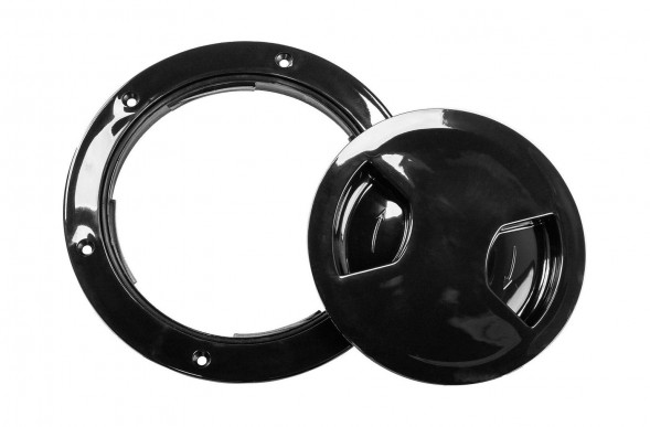 Лючок палубный 162 мм черный (упаковка из  10 шт.)