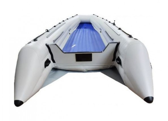 Надувная лодка ПВХ, Шерпа 430К, килевая, серая