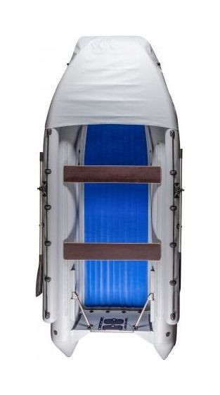 Надувная лодка ПВХ, Шерпа 430К, килевая, серая