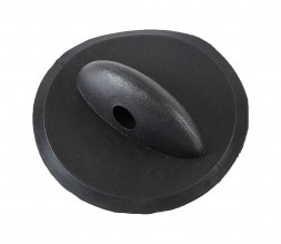 Крепление леера, круглое, отверстие 12 мм, черное