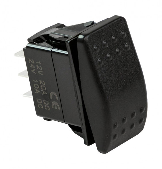 Переключатель трехпозиционный ON-OFF-ON 12В/20А 6р (упаковка из 50 шт.)