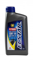 Масло ECSTAR Suzuki Marine V7000 4T SAE 10W40, 1 л, полусинтетика