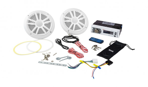 Морская аудиосистема 1DIN BOSS MCK632WB.6 (комплект2)