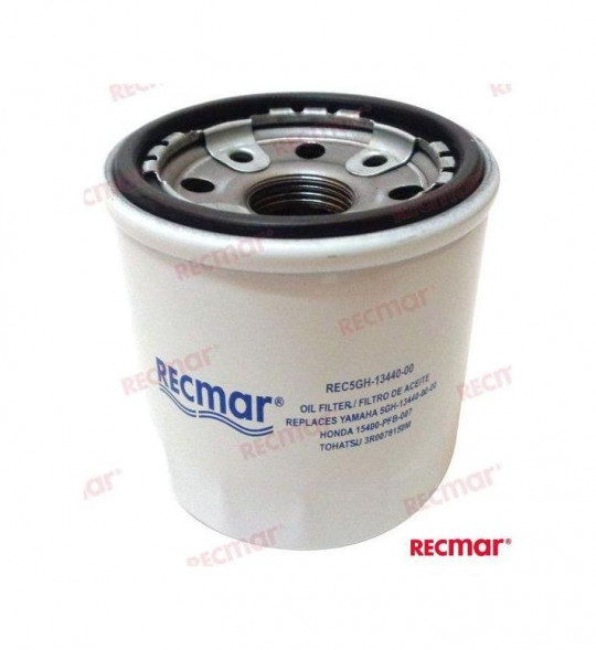 Фильтр масляный Honda/Yamaha/Mercury/Tohatsu 8-25; BF25-50, Recmar