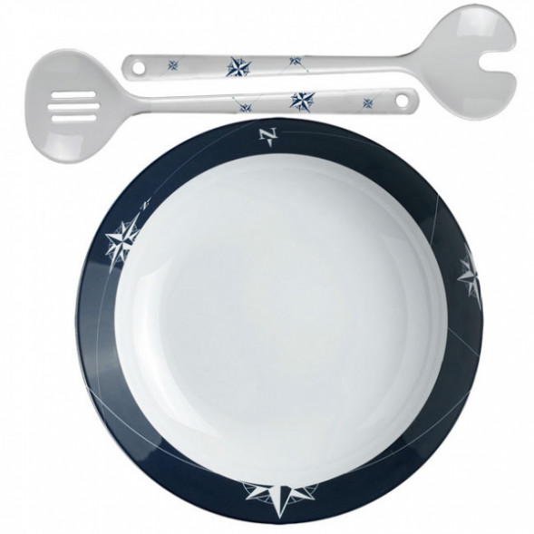 Миска для салата + салатные ложки &quot;Northwind&quot;, 25х12 см, 3 шт