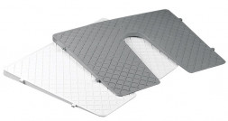 Накладка на транец белая с углом наклона 22 град