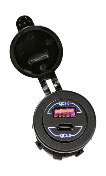 Разъем USB QC3.0 5в 2.4А и USB QC4.0 (упаковка из 10 шт.)