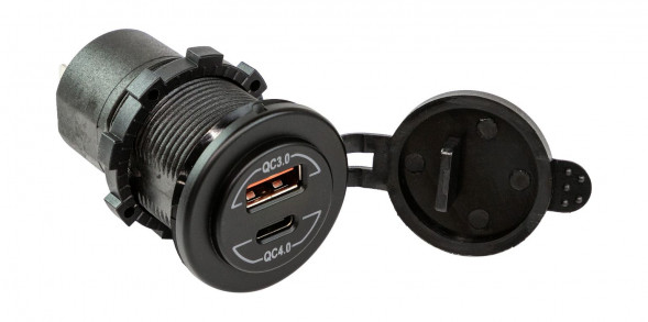 Разъем USB QC3.0 5в 2.4А и USB QC4.0 (упаковка из 10 шт.)