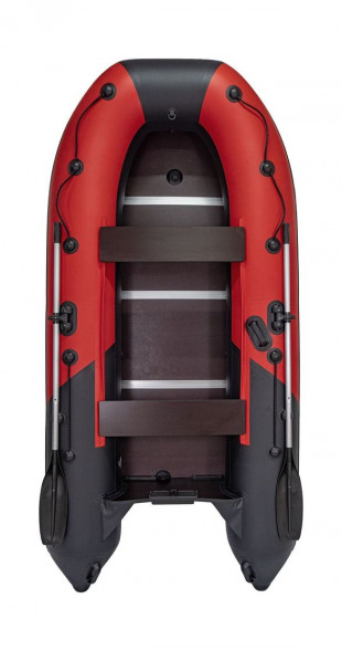 Надувная лодка ПВХ, Ривьера Компакт 3200 СК Комби, красный/черный