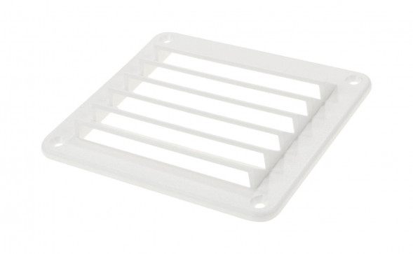 Решетка воздухозаборника 143х125х17 мм, белый