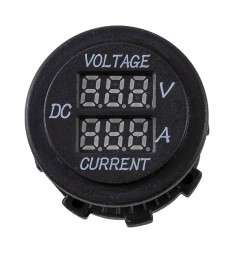 Вольтметр цифровой 6-30 В и амперметр, 0-10А