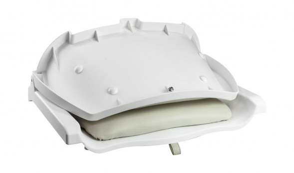 Кресло складное мягкое TRAVELER, цвет белый/серый (упаковка из 16 шт.)