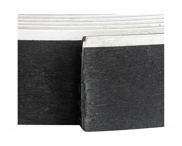 Покрытие палубное 50ммx5мм, черный, белая полоса, Marine Rocket