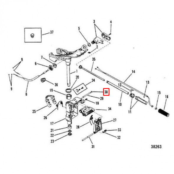 Кольцо стопорное 53-13194 (Quicksilver)