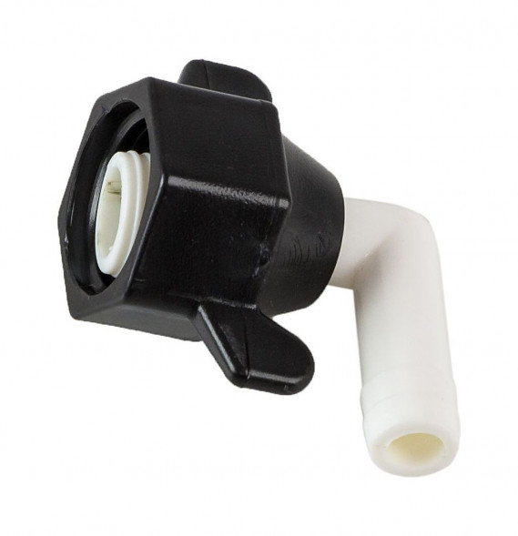 Фитинг SeaFlo угловой резьба-&quot;елочка&quot; 1/2&quot;-14 NPT(F)x3/8&quot;