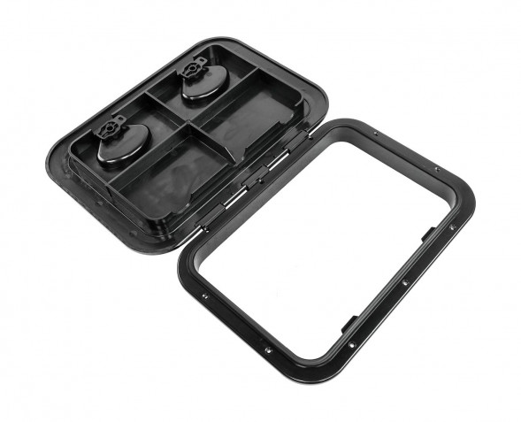 Люк смотровой 315 х 440 мм, черный (упаковка из 4 шт.)