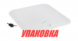 Люк смотровой 380 х 380 мм с замком, белый (упаковка из 5 шт.)