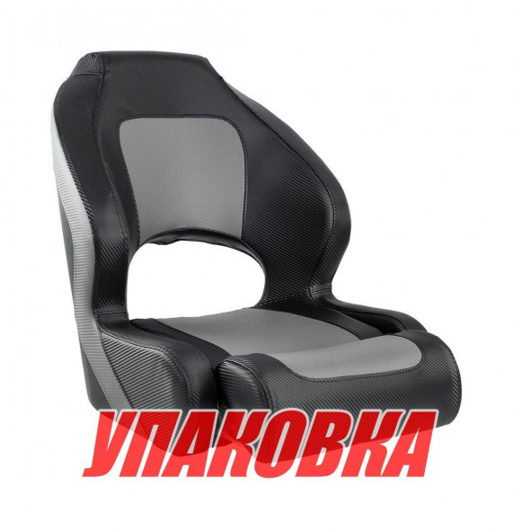 Кресло с болстером Deluxe Carbon, обивка черный/серый винил (упаковка из 2 шт.)