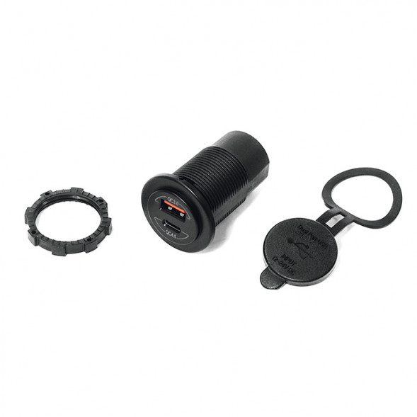 Панель с двойным USB Type-C разъемом SUNFINE (QC3.0, MAX:36W) (QC4.0, MAX:60W)