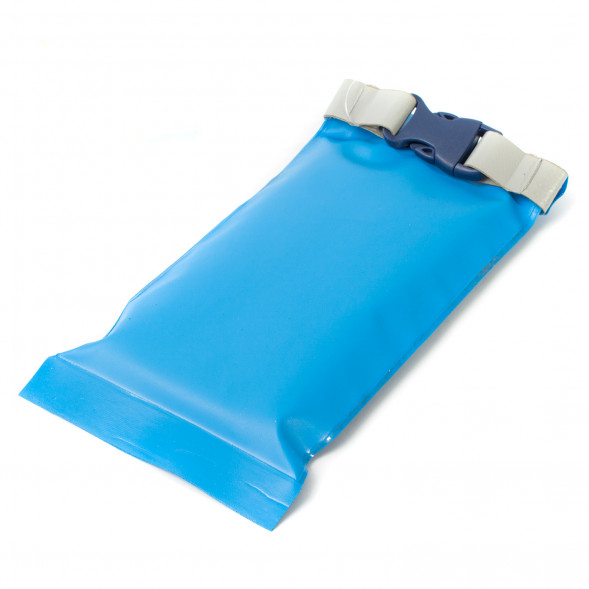 Гермочехол для смартфона и документов ПВХ литой голубой