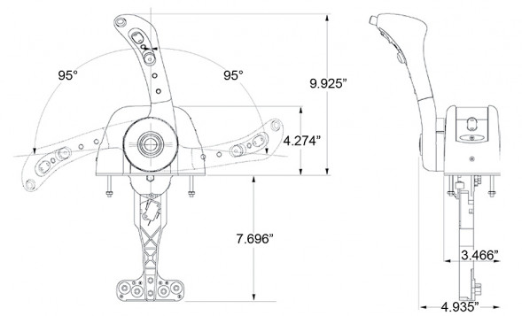 Привод дистанционного управления газом и реверсом «CH7600»