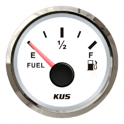 Датчик уровня топлива KUS Ободок - S.S.316 с белым циферблатом