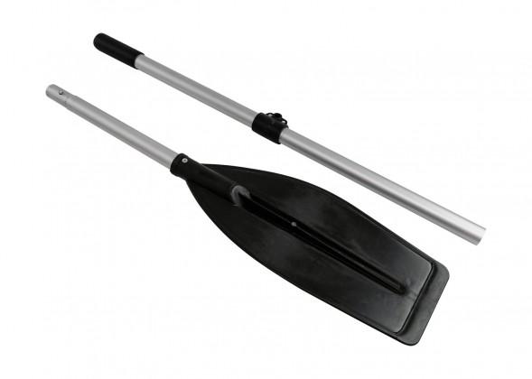 Весло разборное 160 см, широкая лопасть, черное