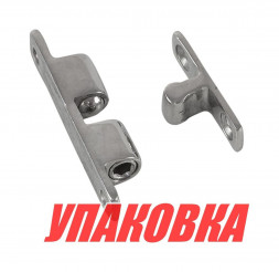 Защелка дверная нержавеющая 44х8 мм (упаковка из 20 шт.)