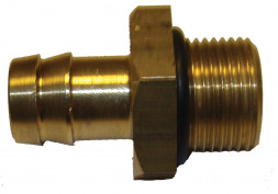 Штуцер вентил/ клапана стац. ТБ 16 мм. (латунь)
