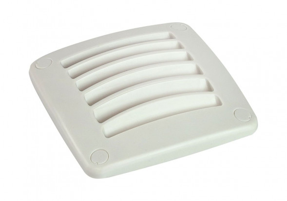 Решетка воздухозаборника  92х92 мм, цвет белый (упаковка из 50 шт.)
