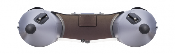 Надувная лодка ПВХ, Ривьера Компакт 3400 СК Комби, светло-серый/графит