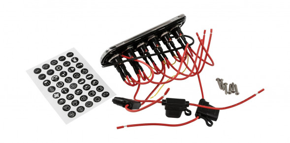 Панель бортового питания, 6 кнопок