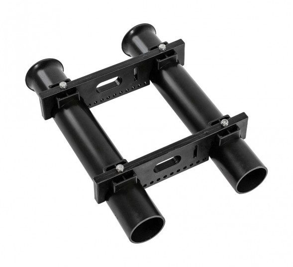 Держатель спиннинга 2 стакана, черный (упаковка из 4 шт.)